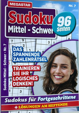 Sudoku DIN-A5 mittel schwer für Fortgeschrit...