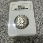 1955 Franklin Half Dollar Proof NGC PF67 Cameo With Nice Toning