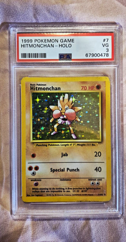Hitmonchan graded PSA 3 for sale on eBay