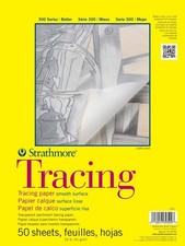 Strathmore 300 Series Tracing Paper Pad, Tape Bound, 11x14 inches, 50 Sheets