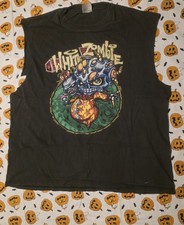 Vintage White Zombie Men's 2005 Two-Headed Goblin Black sleeveless Size XL HTF