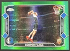 2025-26 Topps Chrome Update Cooper Flagg Moment In Time RC Green Refractor #/99