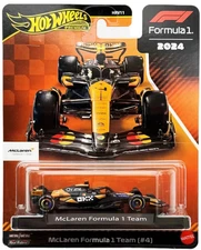 Lando Norris Hot Wheels Premium Formula 1 2024 McLaren MCL38 #4 F1 Diecast New!