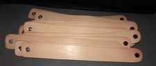 1.25" Wide Leather Bracelets Wristband Blanks Snaps Stamping Crafts 9.75" long