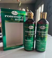 Difeel Strength & Scalp Care | Rosemary Mint Shampoo & Conditioner 12 oz ea. NIB