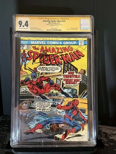 AMAZING SPIDER-MAN #147 🕷 CGC 9.4 SS ✍️🏽 Signed By Gerry Conway 🔥 TARANTULA