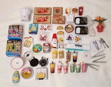 ZURU MINI BRANDS Random Mixed Lot of 40+ Fast Food Condiments Beverages & More