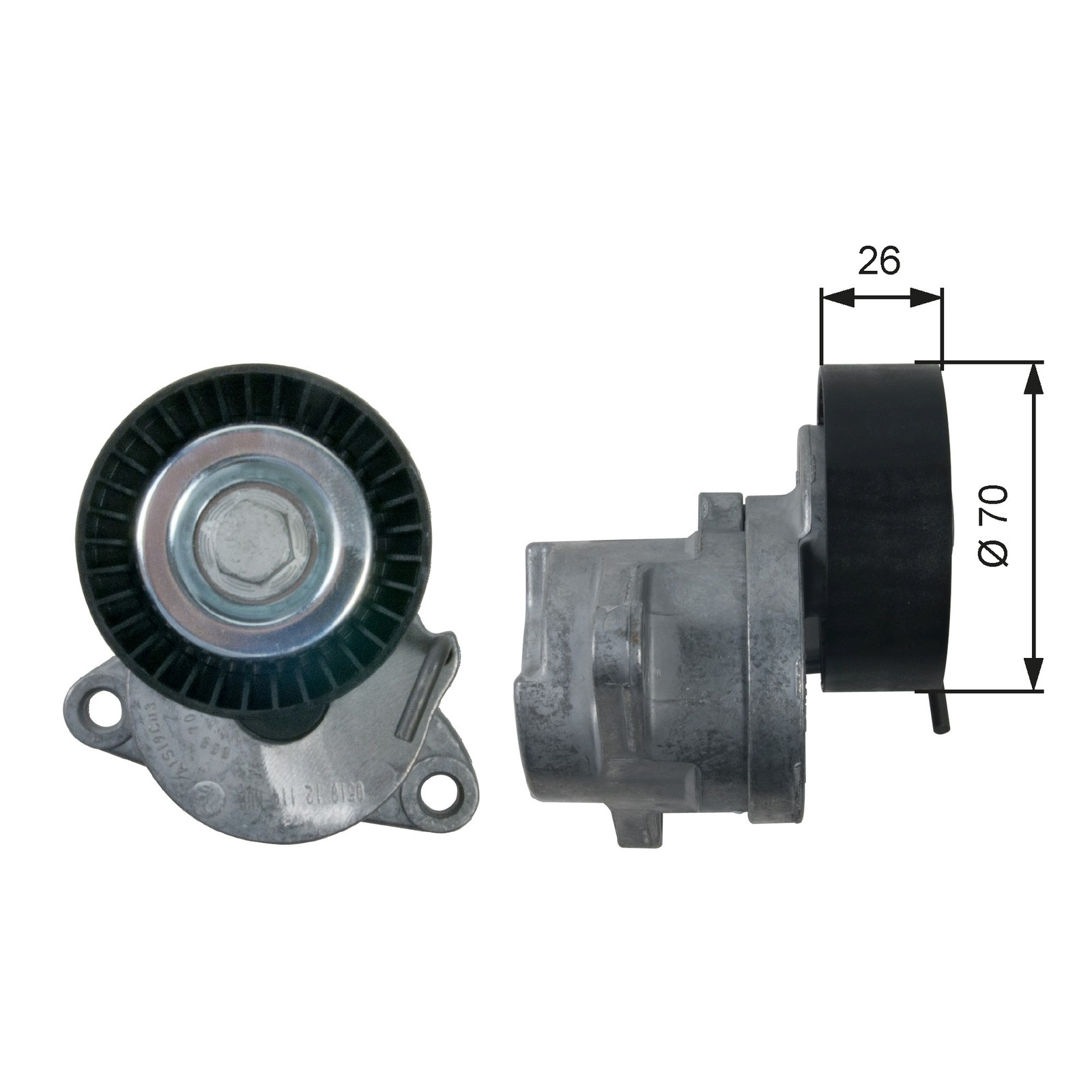 Gates Belt Tensioner V-Ribbed Belt For Vauxhall Astra 2009-2020 2.0 T39164 - Image 29