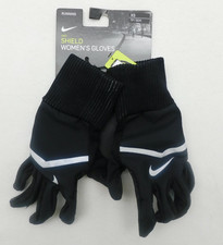Nike Shield Women's Running Gloves Black/Gray AC9759 042 Size XS New w/Tags