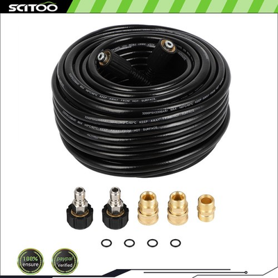 #ad 3200 PSI Pressure Washer Hose 100 ft with M22 to 3 8quot; Quick Connect Adapter $48.89