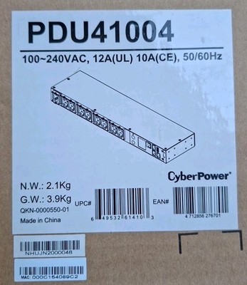CyberPower PDU41004 Rackmount PDU schwarz (D9)
