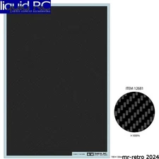 Tamiya USA TAM12681 Carbon Pattern Decal Set Twill Weave / Fine