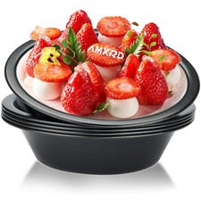 5 inch Mini Pie Pans, 5-Piece Small Round Cake Pan, Reusable 5 Inches, Black