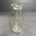 Vintage Curran & Fox Dairy Half Pint Glass Milk Bottle Oak Park, Illinois NICE