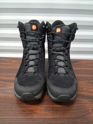 Merrell Men Coldpack 3 Thermo Mid Waterproof Boots Black Sz 9.5 WORN TWICE!