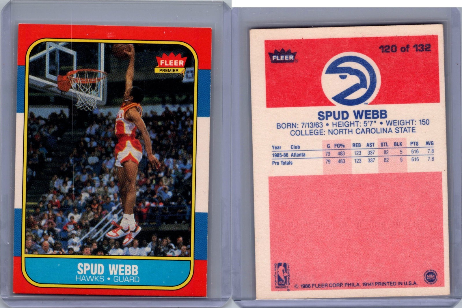 1986-87 Fleer - Spud Webb #120 (RC)