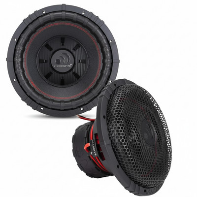 (2) MASSIVE AUDIO GTR104 10  GTR SERIES DUAL 4-OHM SUBWOOFERS w/ GRILLS (1 PAIR)