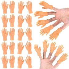30 Pcs Tiny Finger Hands Mini Rubber Finger Puppets, Miniature Small Hands Ealis
