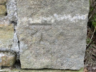 Foto 6x4 Ordnance Survey Schnittmarke Newton\/NZ0364 Diese Marke kann gefunden werden c2017