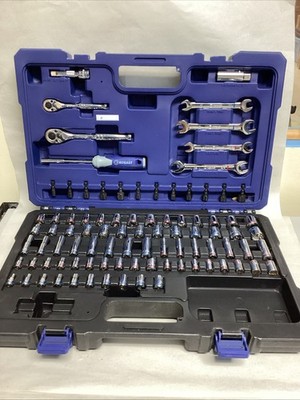 Kobalt 129 -Piece Standard (SAE) and Metric Polished chrome