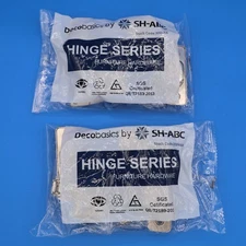 DecoBasics Ktchn Cab. Frameless Hinges Soft Close dr. Hinges Metal Hrdwr Lot/2pk