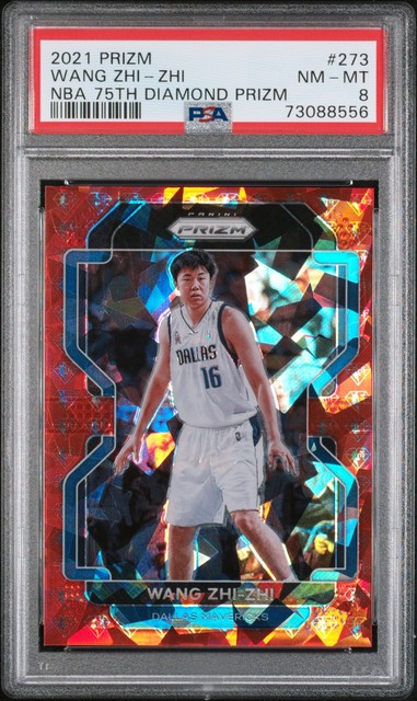 2021 Panini Prizm Wang Zhi-Zhi #273 NBA 75th Diamond PSA 8