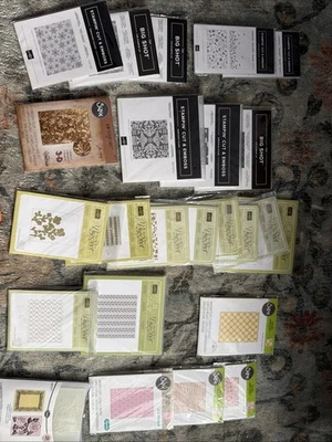 STAMPIN' UP! BIG SHOT EMBOSSING FOLDER - MULTIPLE VARIETIES - FREE SHIPPING!