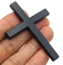 Cross Auto Emblem For Christian Jesus Car Motorcycle Styling Badge Sticker BLACK