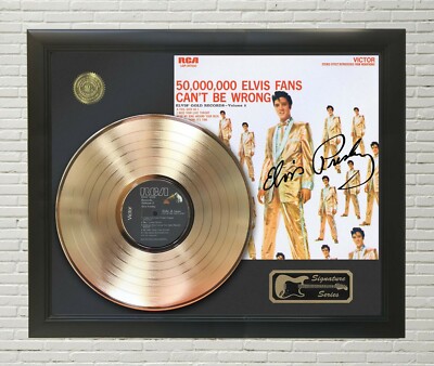 Elvis Presley Framed LP Record Reproduction Signature Display "M4" | eBay