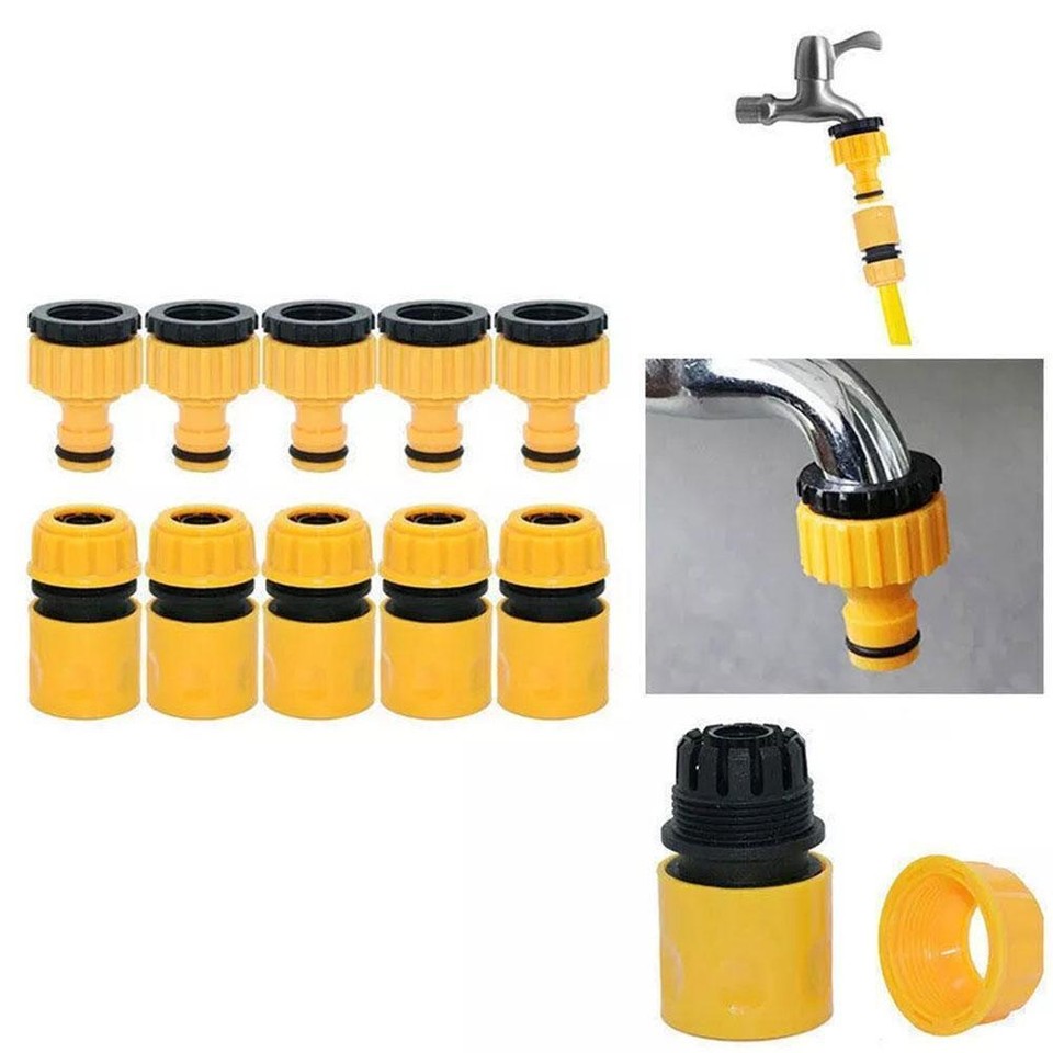 Garden Watering Fittings Water Hose Pipe Tap Plastic Adaptor Connector