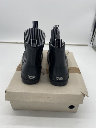 Vero Moda Nora Botas Negras Mujer en Reino Unido 8 TOTALMENTE NUEVAS - Imagen 3 de 8