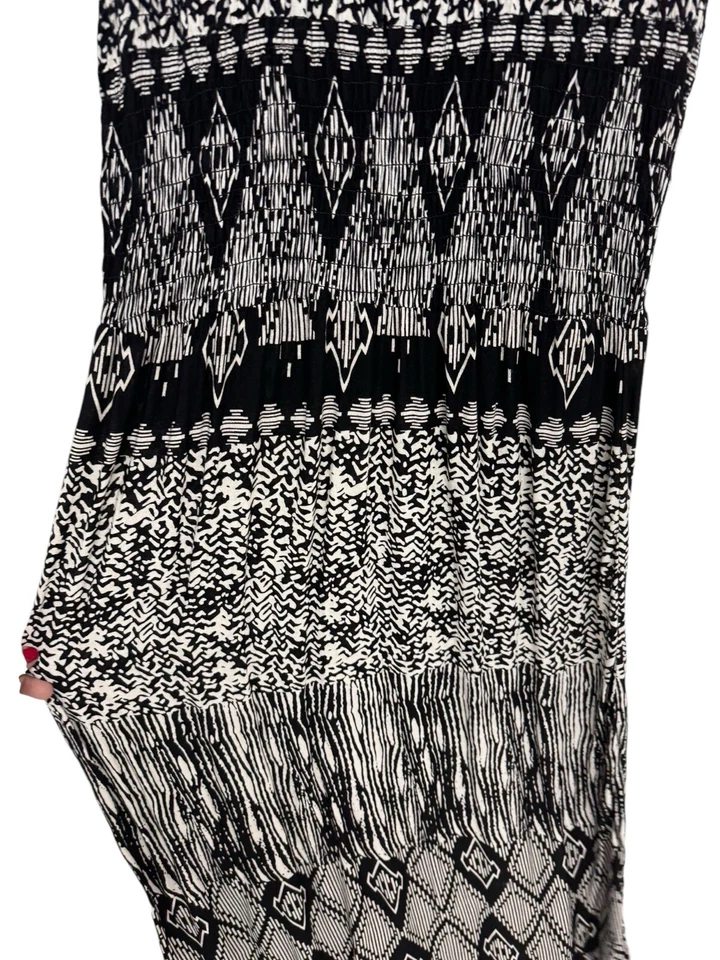 Maxi Vestido Mujer Notations Sin Mangas Geométrico Negro Talla S Foto 4 de 4