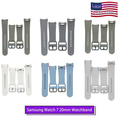 For Samsung Galaxy Watch 7 Watchband Sport Band 20mm (Compatible With 4 5 6 7)