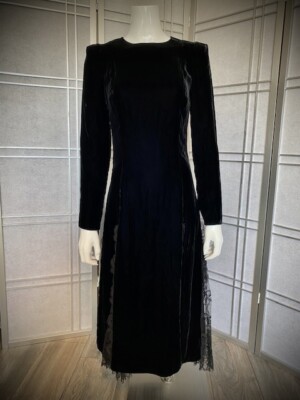Ermanno Scervino Long Velvet and Lace Dress SIZE 42 | eBay Ermanno Scervino Long Velvet and Lace Dress SIZE 42 | eBay