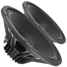 Pair Faital Pro 15PR400 4ohm Neo 15" 99dB Woofer Midrange Replacement Speaker