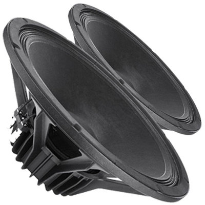 Pair Faital Pro 15PR400 4ohm Neo 15'' 99dB Woofer Midrange Replacement Speaker