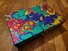 Authentic Givenchy Empty Gift Box Cardboard Shimmer 12.75" x 8.25" Fruit RARE 