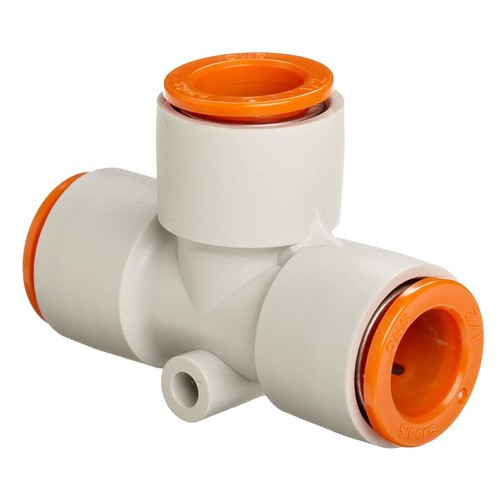 Tee Union Pneumatic Push In To Connect Fitting Connector Tube OD 3/8 - Foto 7