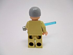 Lego Star Wars Minifigure Old Jedi Obi-Wan Kenobi w/ Lightsaber 8092