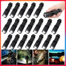 Lots Mini LED Tactical Flashlight Military Grade Small Torch Super Bright Light