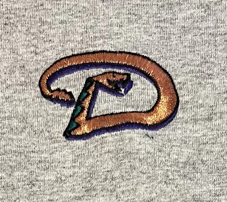 Arizona Diamondbacks Mens XL VTG Polo Shirt Gray Purple Copper Snake Tru Fan - Image 4 of 4