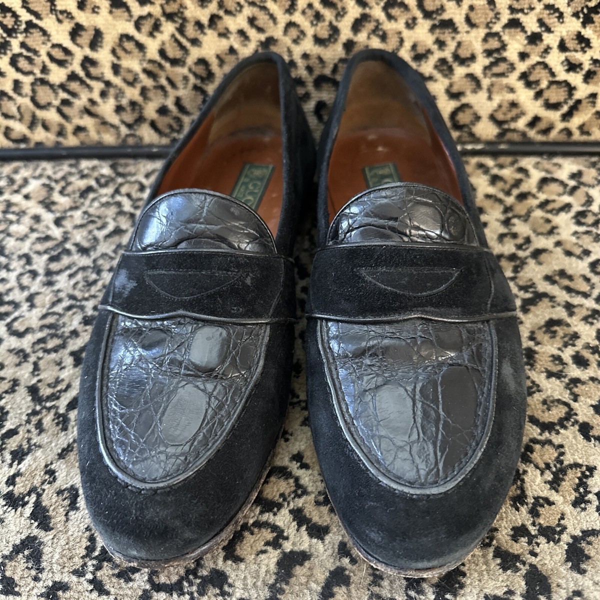 GUCCI 90s コインローファー 楽天市場】GUCCI(グッチ) サイズ:6.5 ウェブソール レザーコイン