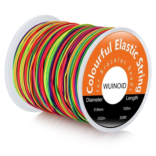 Bracelet String 0.8 mm, 328 ft Friendship Elastic String for Bracelet ...