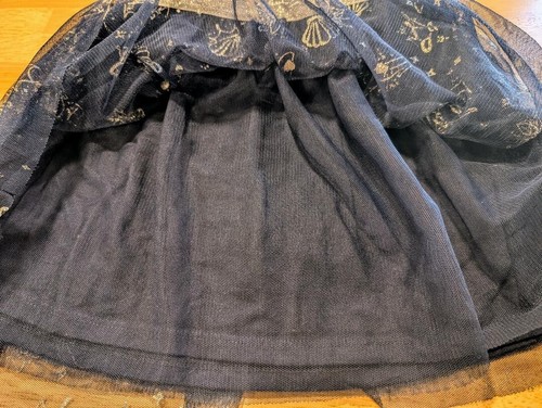 GIRLS JUMPING BEANS DISNEY NAVY METALLIC LAYERED TULLE SKIRT Sz 6 - Picture 4 of 7