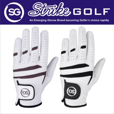 SG Herren Premium Qualität Golfhandschuhe Cabretta Leder Ein- oder Doppelpack