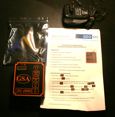 Probenahmegerät GSA SG 4000 ex Asbestsampler Airsampler, Akku + Service neu TOP!