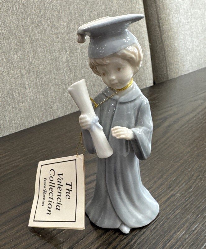 Vintage Porcelain Graduation Figure from The Valencia Collection By Roman 
