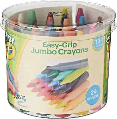 CRAYOLA MyFirst Jumbo Buntstifte verschiedene Farben (24er Pack) griffige Farbgebung