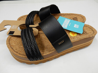 Reef Womens Cushion Vista Hi Black Braid