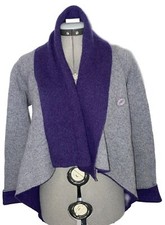 Cardigan aperto maglione Aida taglia XS NUOVO CON ETICHETTE circonferenza petto 32” lana, nylon, spandex